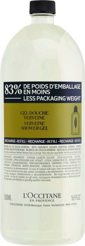 Verbena 500ml Shower GEL Refil - Dusjsåpe