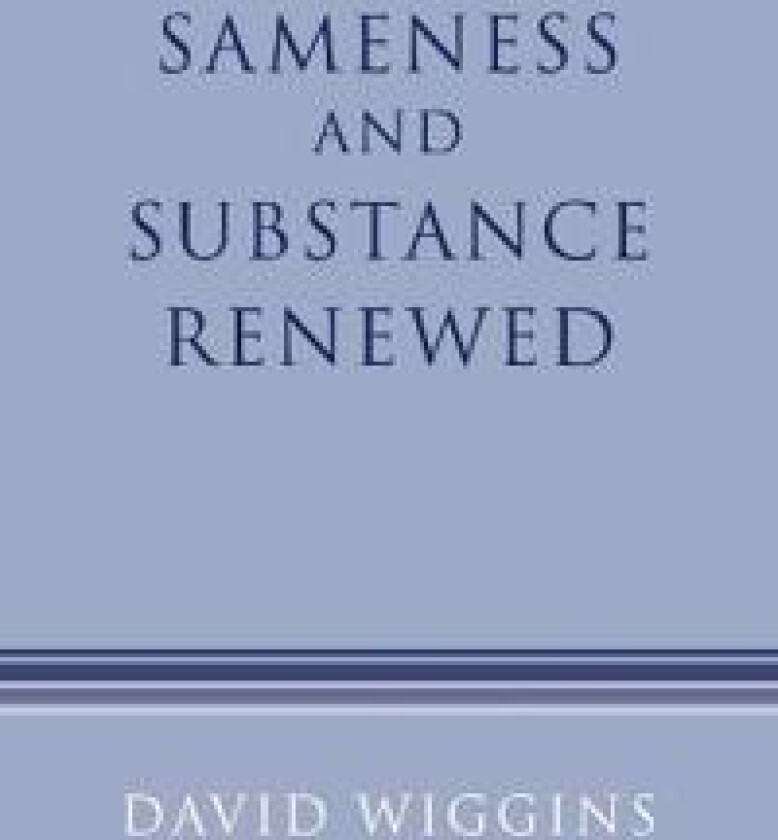 Sameness and Substance Renewed