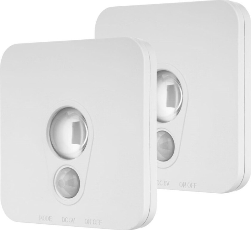 1X2 Rev Led Batteri Kompaktlys Med Bevegelsesdetektor 2013100800