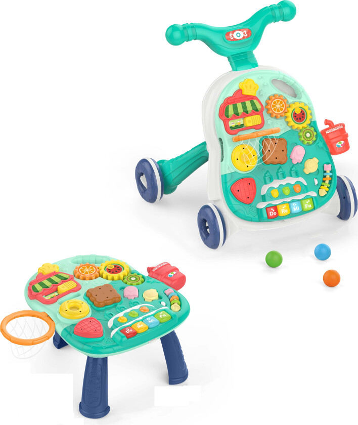 2-in-1 Gåvogn & Aktivitetsbord 20 Måneder - Gåvogner