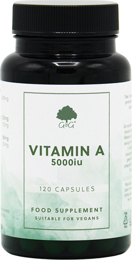 Vitamin A 5000iu 120 kapsler