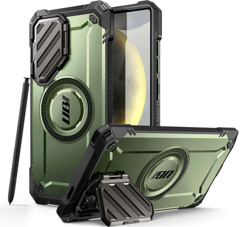 Supcase Unicorn Beetle XT Mag Samsung Galaxy S25 Ultra Deksel - MagSafe Kompatibel - Grønn