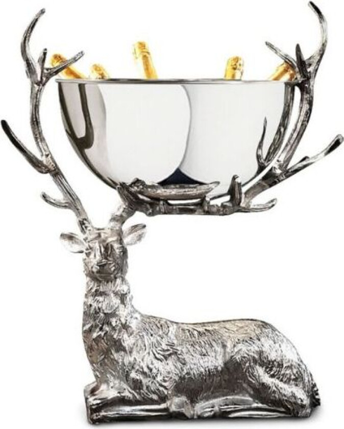 Stor Champagnekjøler På Hvilende Hjort