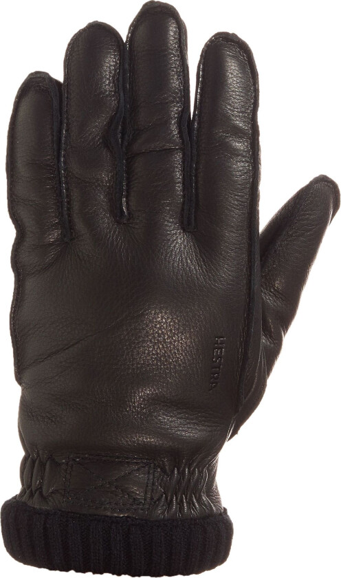 Bilde av Deerskin Primaloft Rib, skinnhanske BLACK