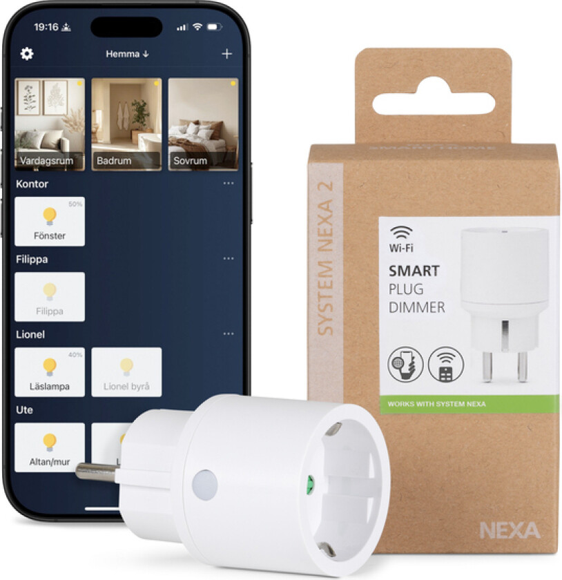 Nexa Wifi/433 Plug-in-Dimmer 250W