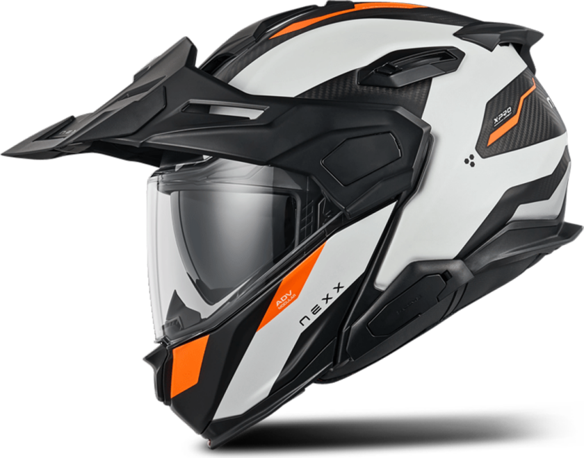 Åpningshjelm X.Lifecountry Terra Hvit-Oransje MT