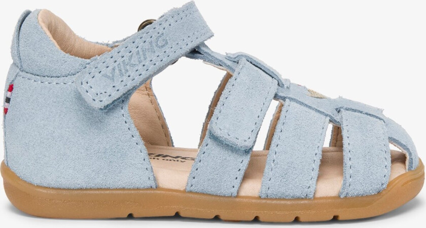 Alv Lonn Barefoot Sandal 1V Kids Blue Velcro