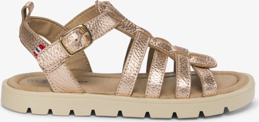 Alm Barefoot Sandal 1V Jr Yellow Velcro