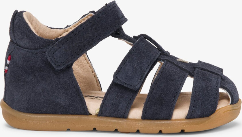 Alv Lonn Barefoot Sandal 1V Kids Blue Velcro