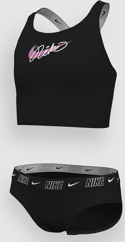 Crossback Midkini Bikini Set svart