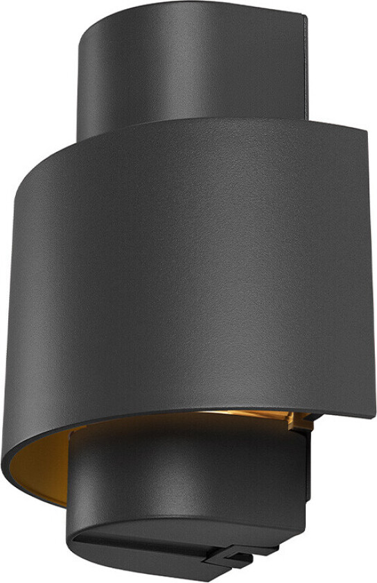 Photoni Cyl Utendørs Vegglampe Cylindrical Black