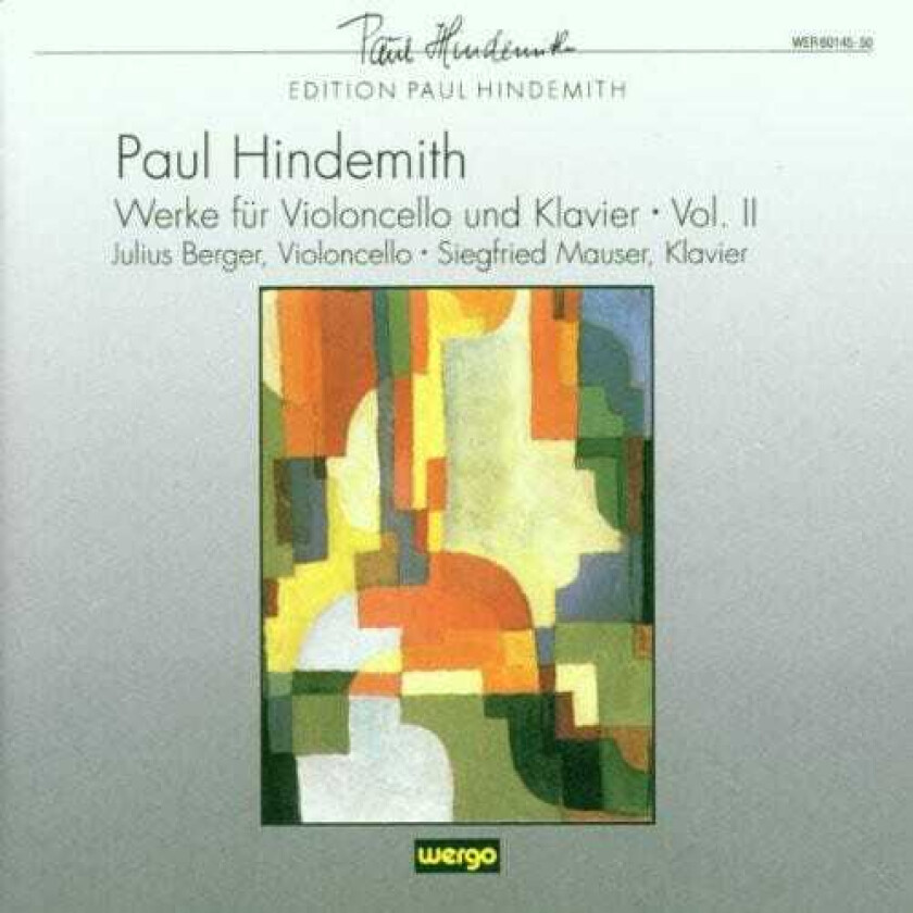 Paul Hindemith Werke Fur Cello Und Klavier Ii CD