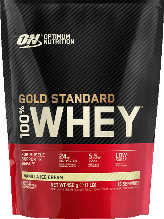 Bilde av 100 % Whey Gold Standard 450 g, proteinpulver Vanilla