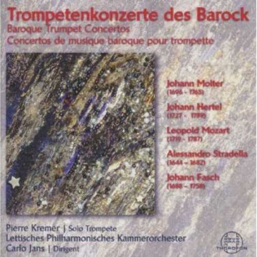Pierre Kremer Baroque Trumpet Concert CD