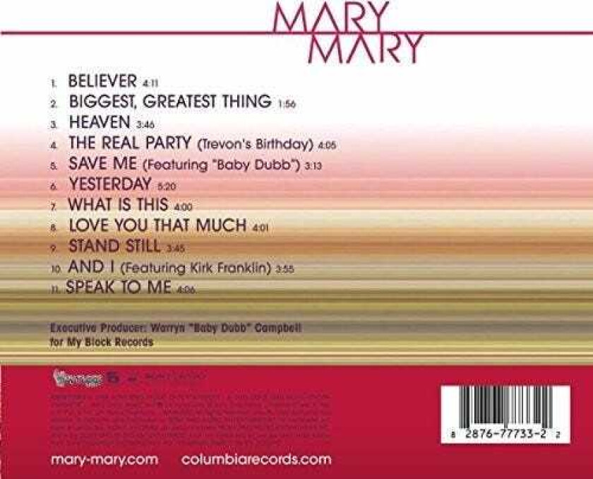 Mary Mary Mary Mary CD