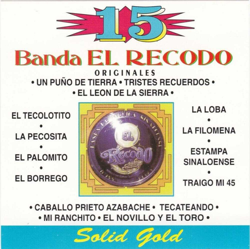 Banda El Recodo 15 Grandes Exitos CD