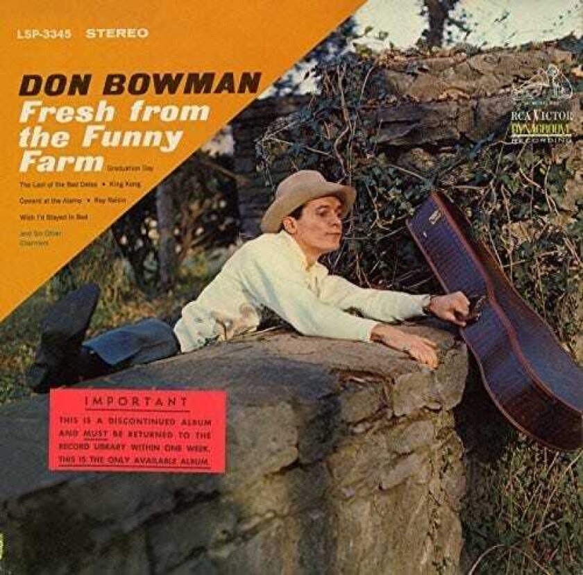 Don Bowman Fresh From The Funny Farm CD