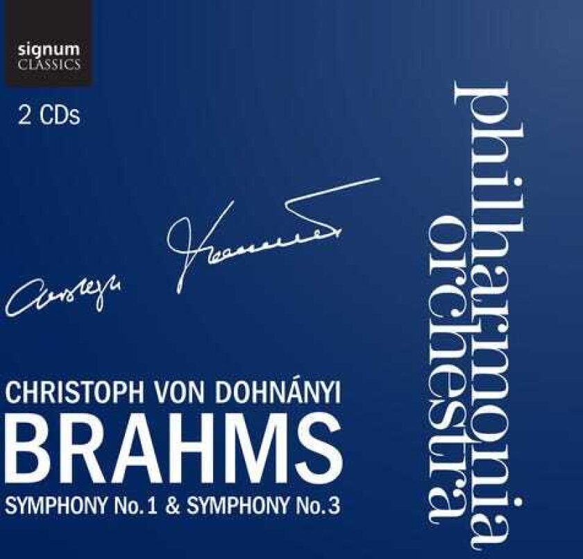 Johannes Brahms Symphony 1 & 3 CD