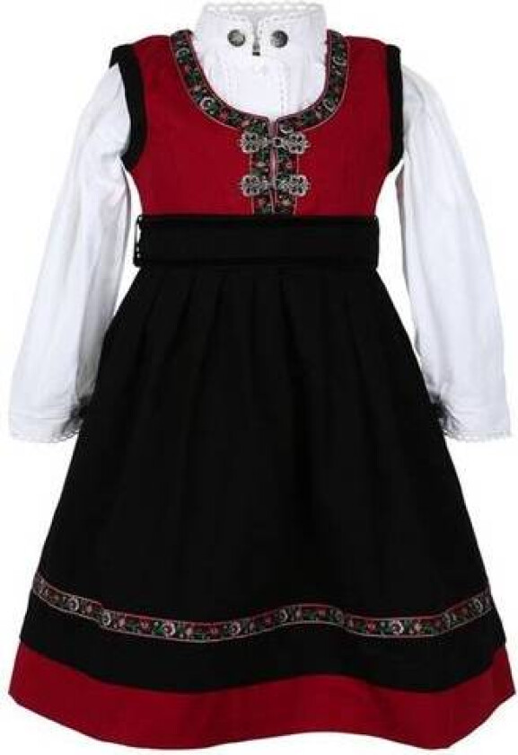 Bunad/festdrakt jente baby - rød