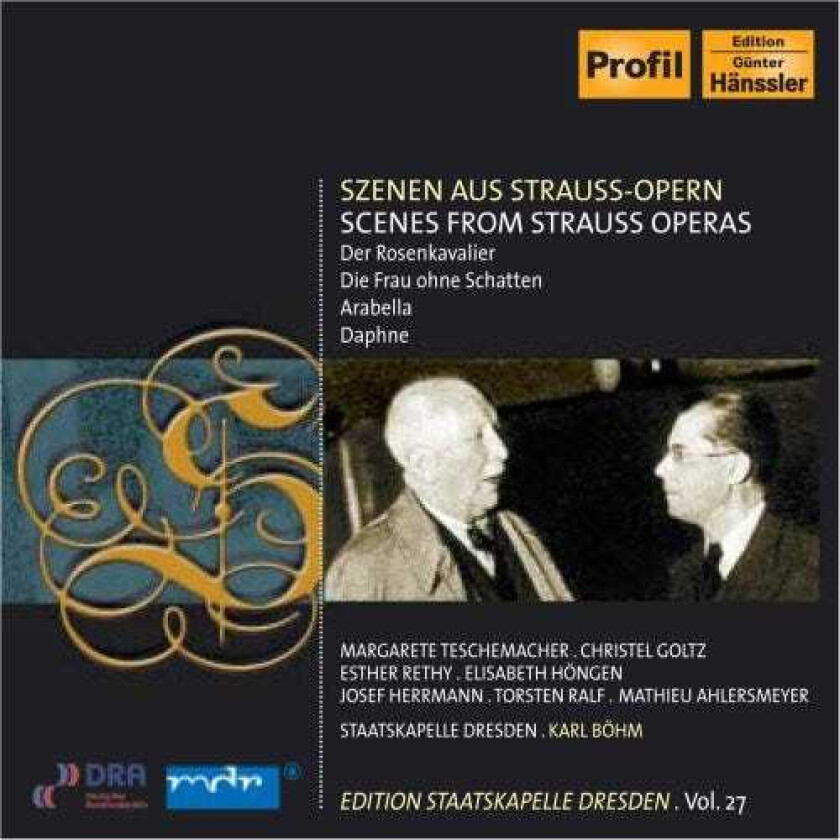 Karl B Hm, Christel Goltz, Elisabeth H Ngen, Elisabeth Höngen, Esther Rethy, Josef Herrmann, Margarete Teschemacher, Mathieu Ahlersmeyer, Torsten Ralf, Richard Strauss Opera Scenes CD