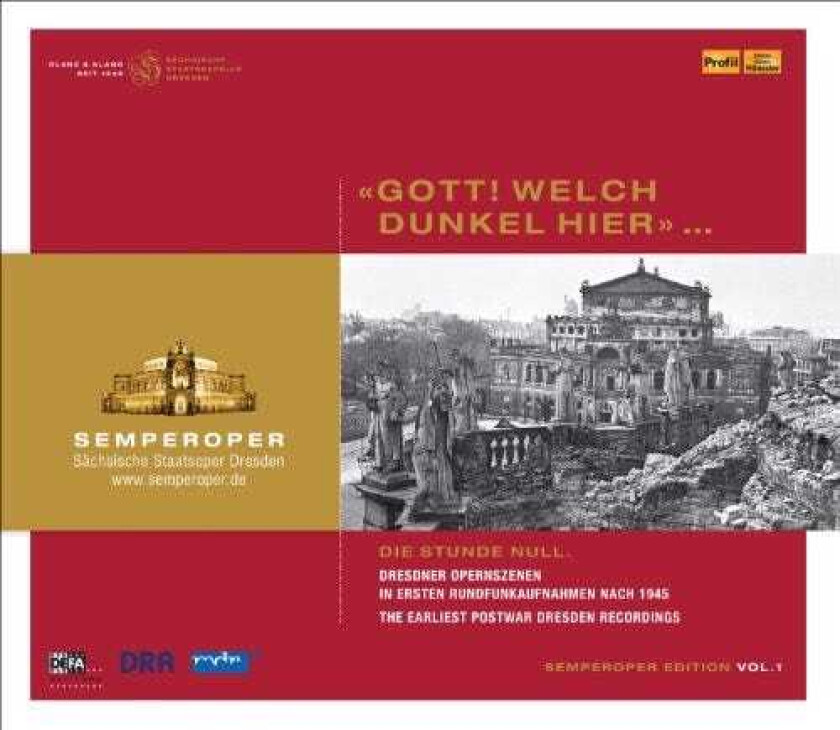 Diverse Artister Semperoper 1: Earliest Postwar Dresden 1945 / Var CD