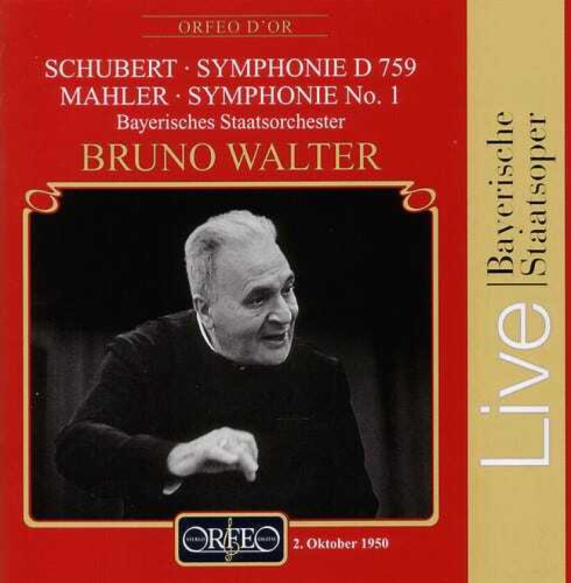 Bruno Walter Symphony B Minor D / Symphony 1 In D Major CD