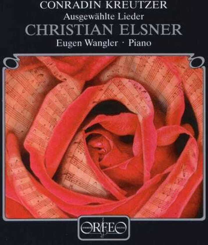 Christian Elsner, Eugen Wangler, Conradin Kreutzer Lieder CD