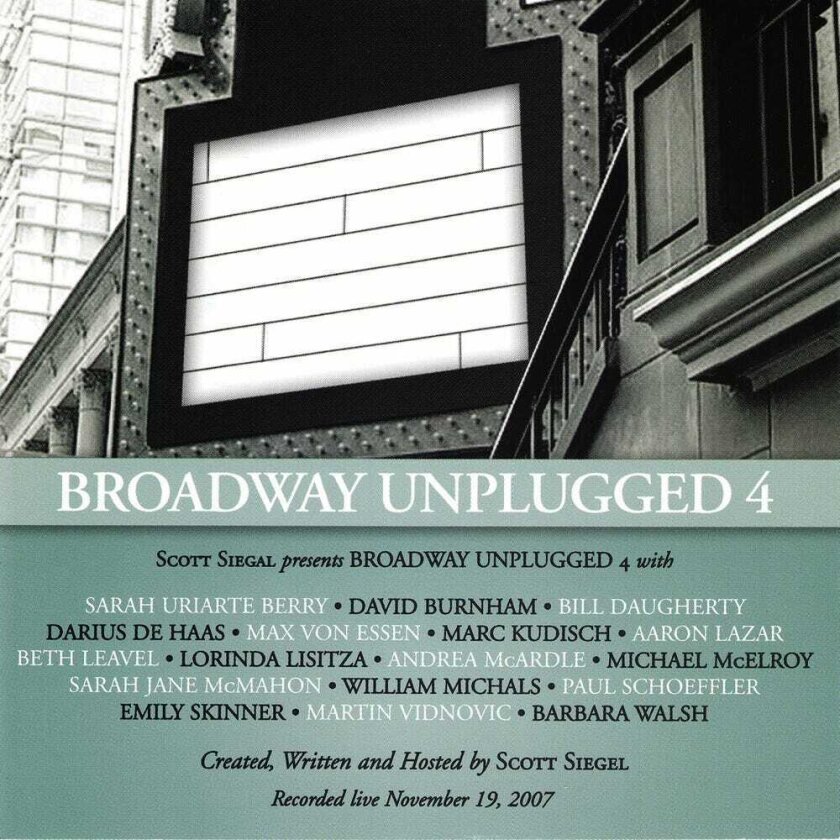 Andrea McArdle Broadway Unplugged Four / O.b.c. CD