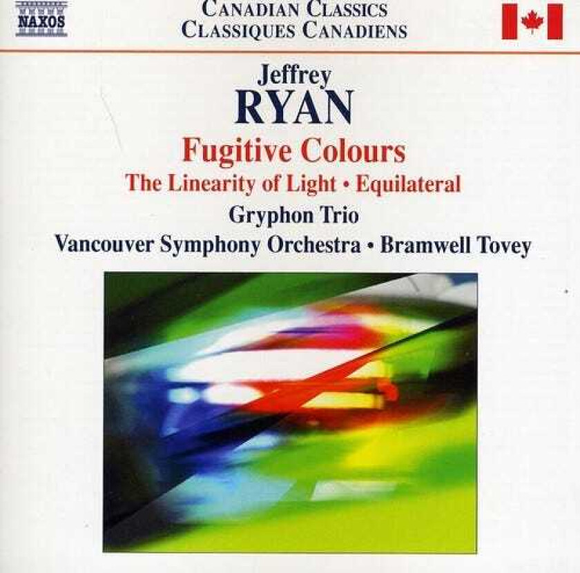 Gryphon Trio, Jeffrey Ryan Fugitive Colours CD