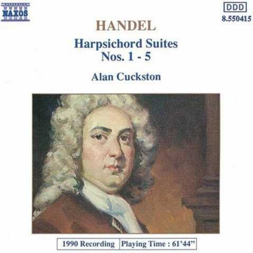 Alan Cuckston, Georg Friedrich Händel Harpsichord Suites 15 CD