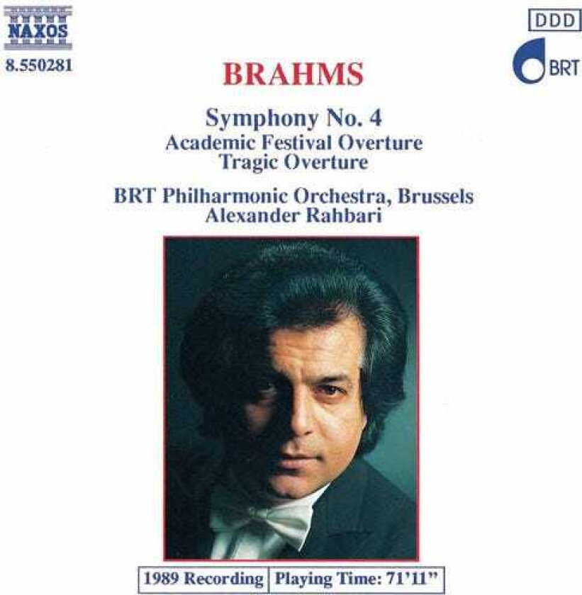 Alexander Rahbari Symphony 4 / Overtures CD