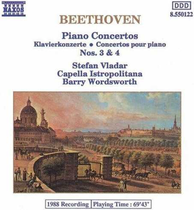 Ludwig van Beethoven, Stefan Vladar Piano Concerti 3 & 4 CD