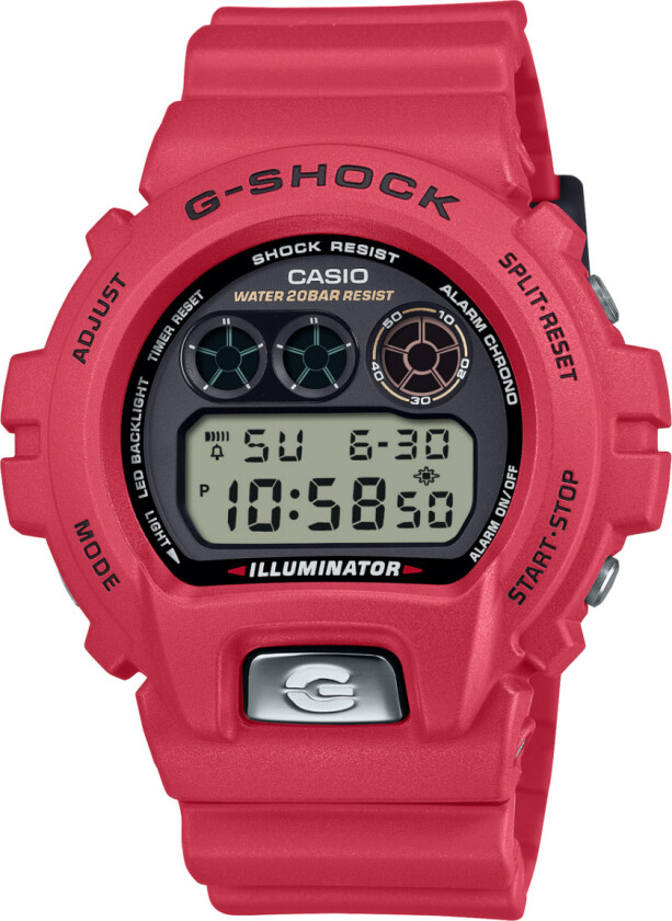 Classic 6900 Line 30th Anniversary Model DW-6900TR-4ER - Digital - Rød - Herreklokker - Resin - Mineral