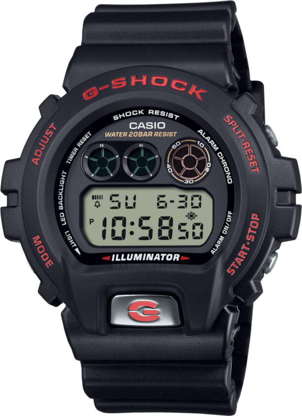 Classic 6900 Line 30th Anniversary Model DW-6900TR-1ER - Digital - Sort - Herreklokker - Resin - Mineral