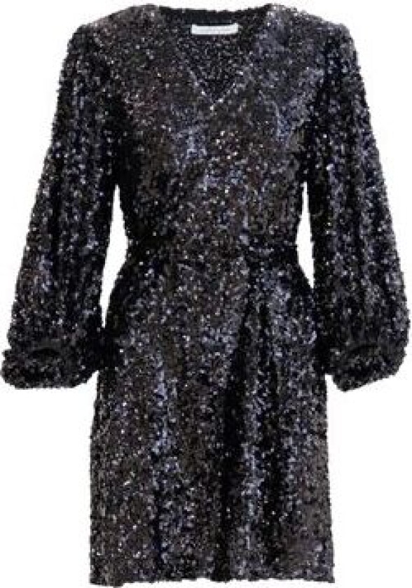 Bianca Sequin Dress - Black L