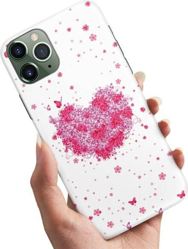 iPhone 11 Pro - Deksel/Mobildeksel Blomsterhjerte