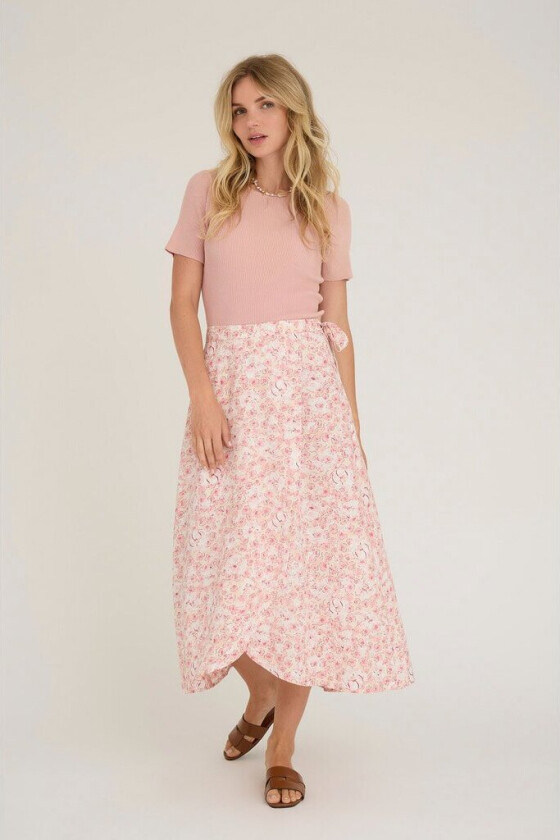 Peony Wrap Skirt Str 38 - Midi Skjørt