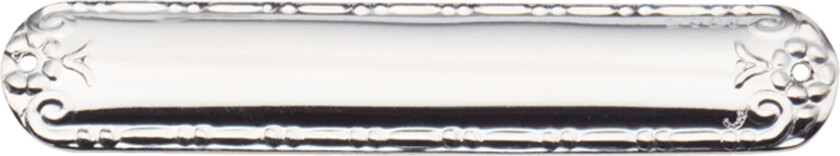 Navnskilt for gravering i 830 hvitt sølv