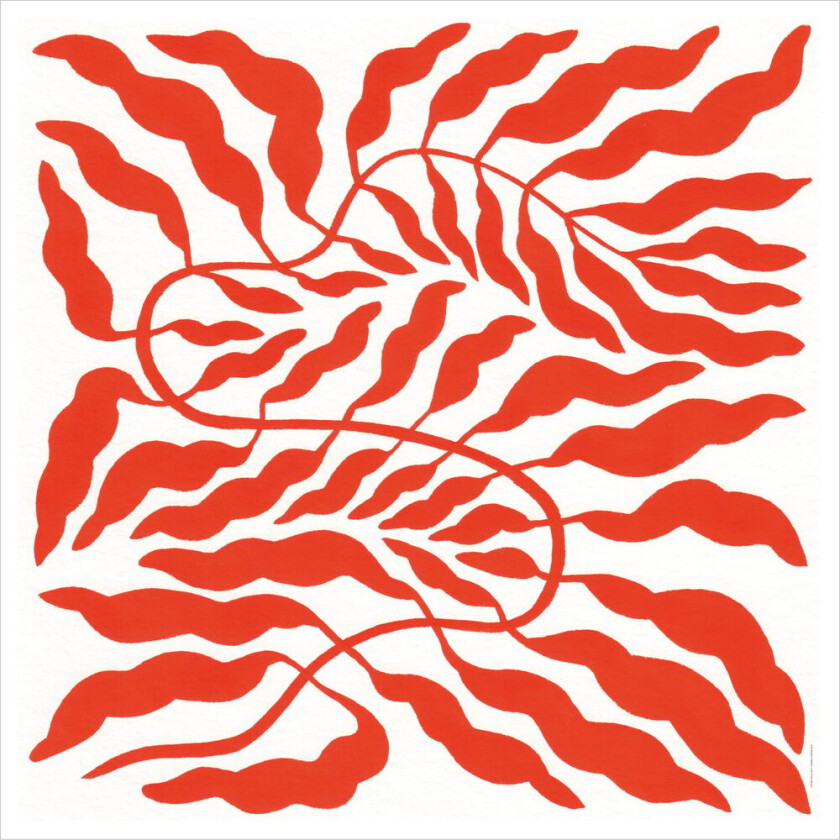 Orange Red Leaf 50x50 cm