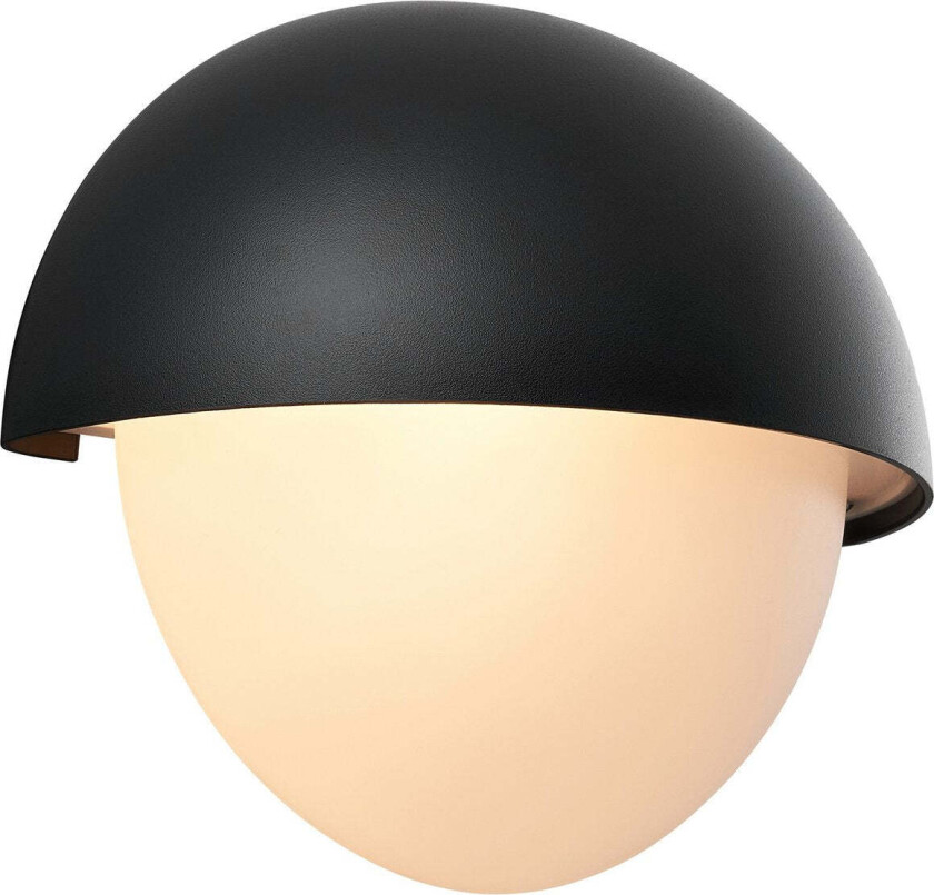 Scorpius Maxi Round vegglampe utendørs IP44 - Svart