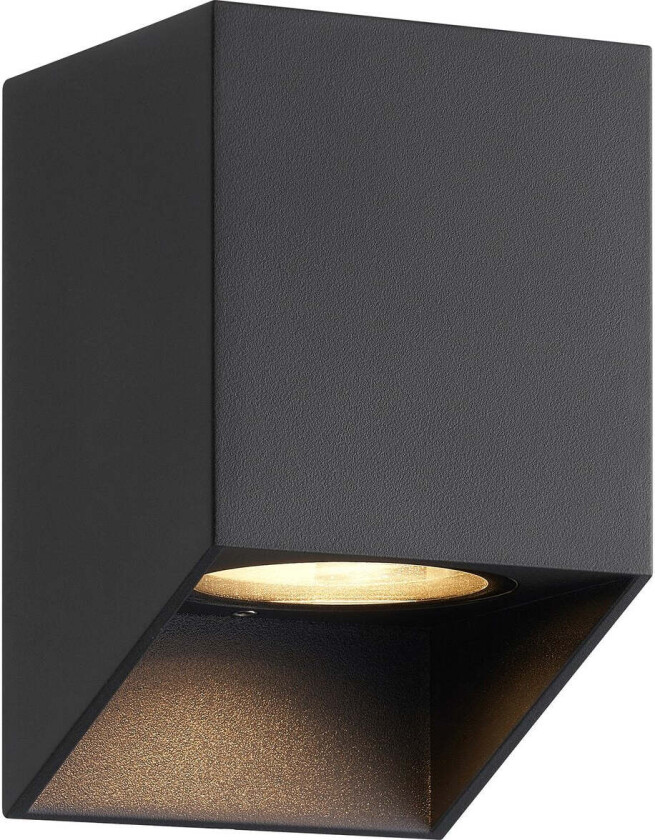 Nico Square vegglampe utendørs ned IP54 - Svart