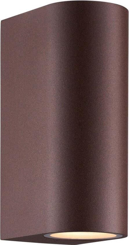 Dion dobbel vegglampe utendørs opp/ned IP44 - Rustfarget