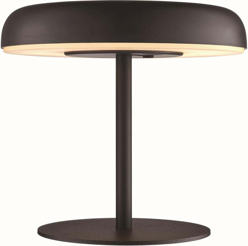 Elmer solar bordlampe utendørs 2W 3000 Kelvin IP44 - Solcelle - Svart