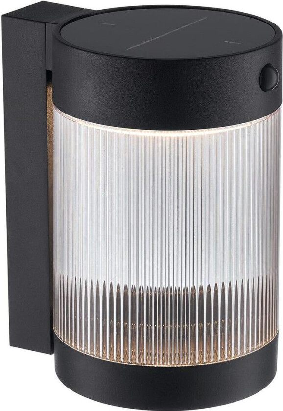 Coupar solar vegglampe utendørs 3,2W 3000 Kelvin - Solcelle - Svart