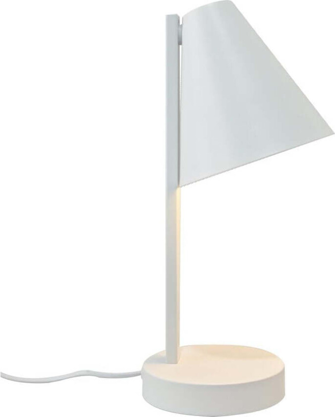 Wilmer bordlampe med USB - Hvit