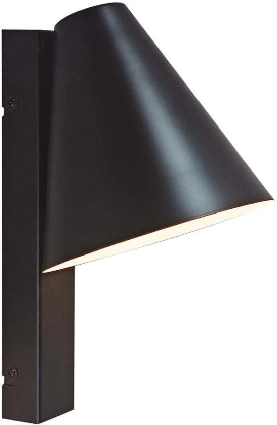 Wilmer vegglampe med USB - Svart