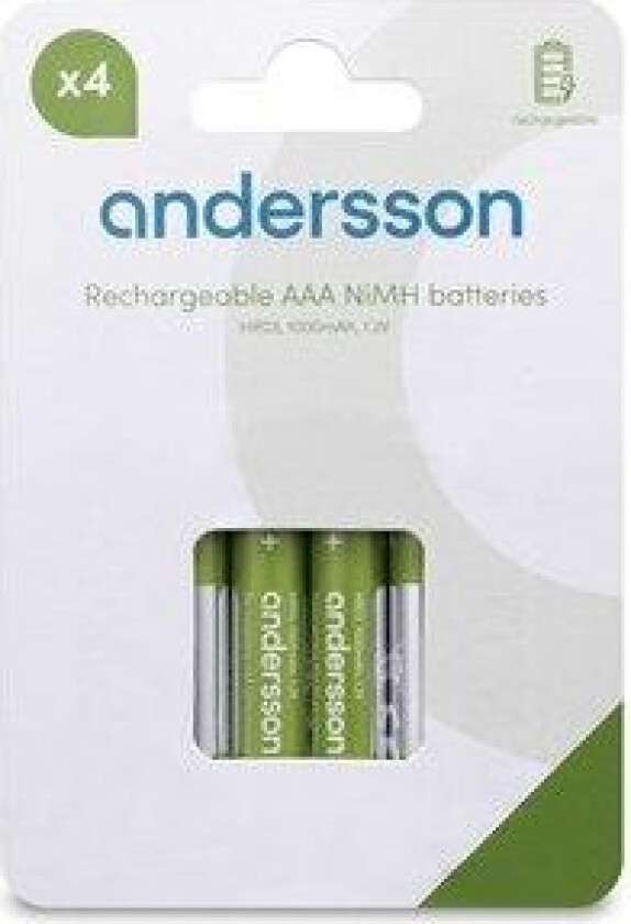 HR03 AAA NiMH 1000mAh 4-pcs