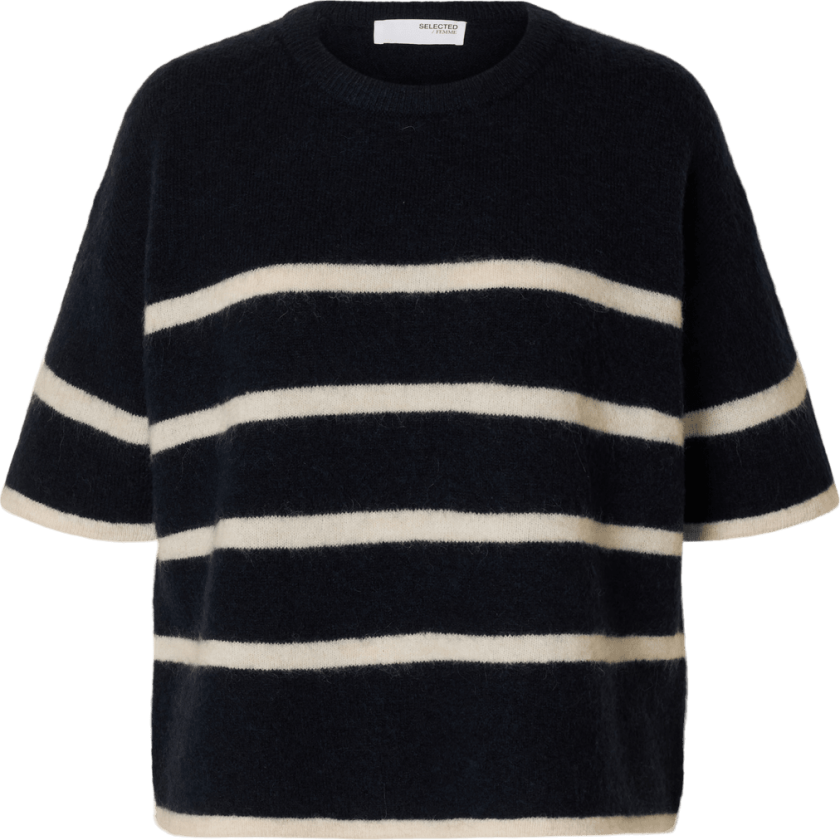 Selected Femme Maline Liliana Knit T-skjorte - Dark Sapphire