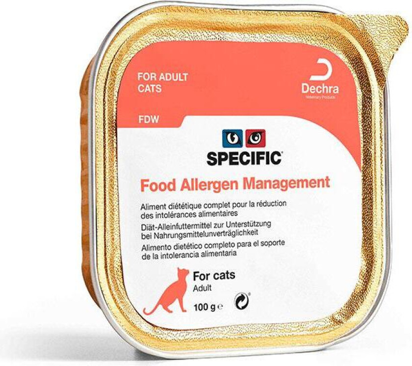 Bilde av Cat Food Allergy Management FDW Våtfôr til katt 7 x 100 g