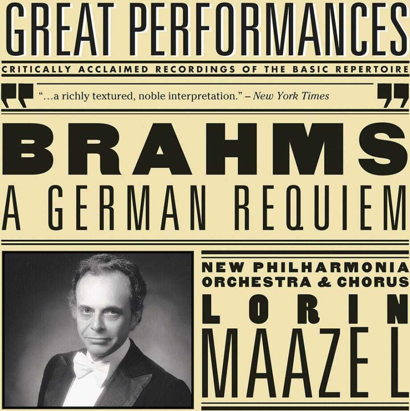 Lorin Maazel, Hermann Prey, Ileana Cotrubas, New Philharmonia Chorus Ein Deutsches Requiem CD